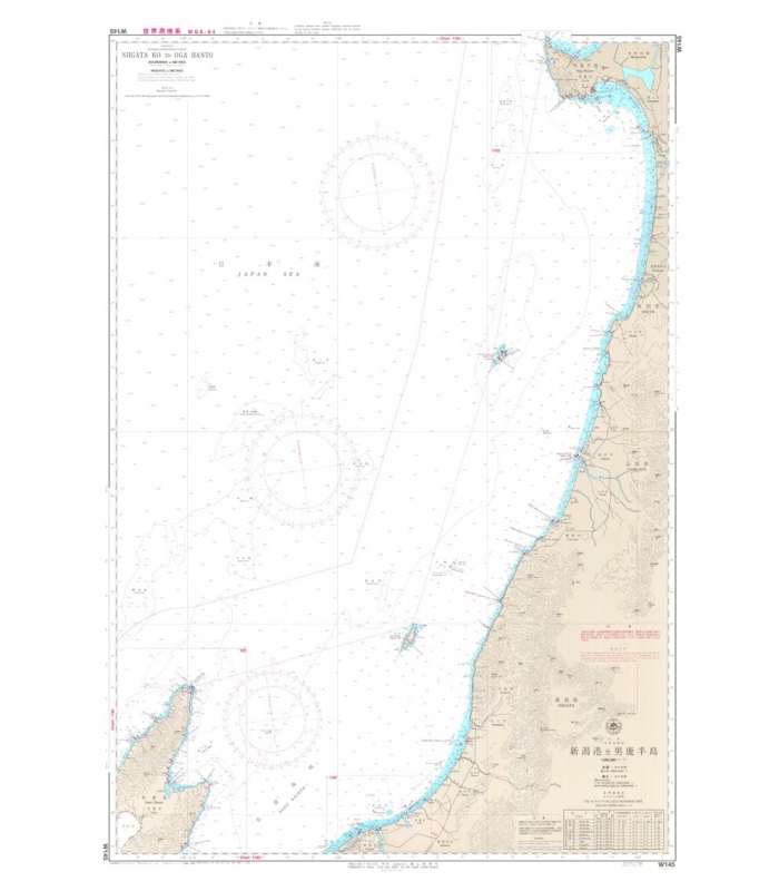 Japanese Chart W145 Niigata Ko to Oga Hanto – MORBAI