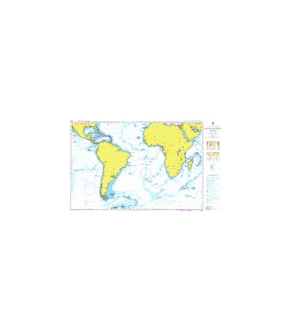 British Admiralty Nautical Chart 4003 A Planning Chart for the South ...