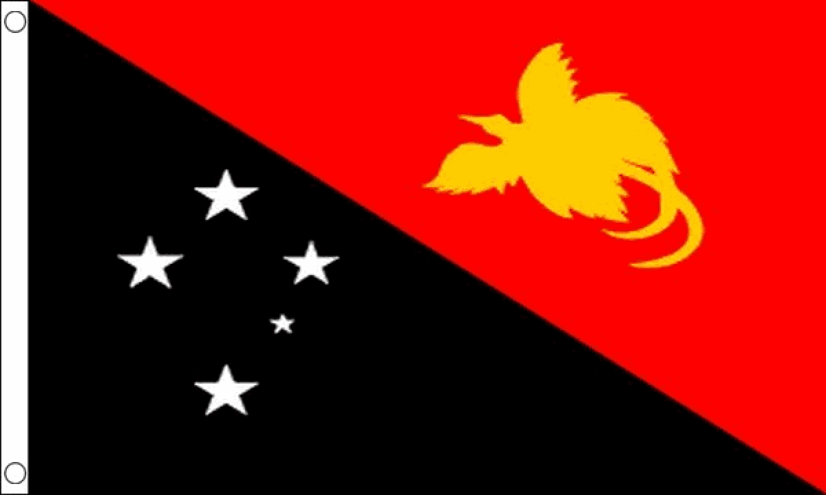 Pupua New Guinea Flag MORBAI   Papua New Guinea Flag 