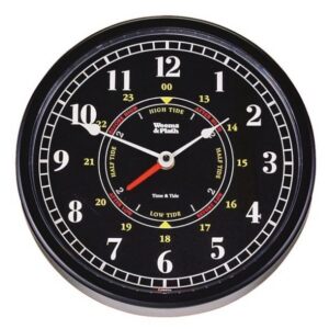 Trident Time & Tide Clock, 10" Black Dial