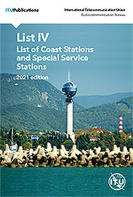ITU List of Coast Stations and Special Service Stations, List IV 2021 Edition (CD-ROM Only)