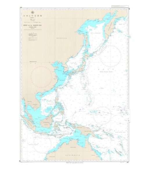 Japanese Chart W1 Nippon and the Adjacent Seas