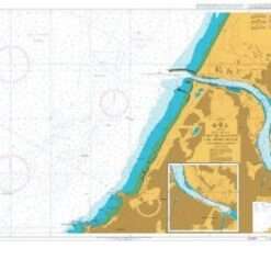British Admiralty Nautical Chart 1175 Port de Bayonne and approaches