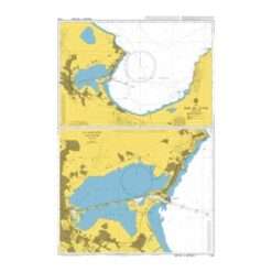 British Admiralty Nautical Chart 1184 Baie de Tunis