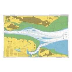 British Admiralty Nautical Chart 1185 River Thames, Sea Reach