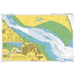 British Admiralty Nautical Chart 1188 River Humber Spurn Head to Immingham