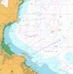 British Admiralty Nautical Chart 1201 Guanhe Kou to Rizhao Gang