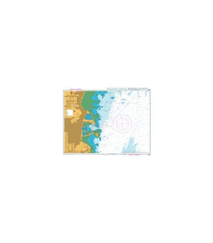 British Admiralty Nautical Chart 3140 Saint Peter Port