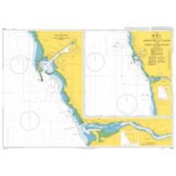 British Admiralty Nautical Chart 3258 Approaches to Leixoes & Barra do Rio Duoro