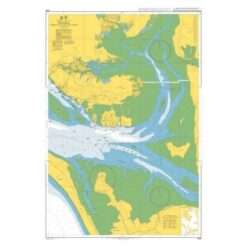British Admiralty Nautical Chart 3260 Setubal, Carraca to Ilha do Cavalo