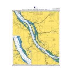 British Admiralty Nautical Chart 3267 The Elbe – Krautsand to Schulau