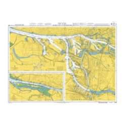 British Admiralty Nautical Chart 3268 The Elbe – Schulau to Hamburg