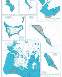 British Admiralty Nautical Chart 3269 Plans in the Gilbert Islands