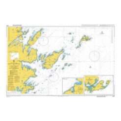 British Admiralty Nautical Chart 3284 Moul of Eswick to Lunna Holm including Out Skerries