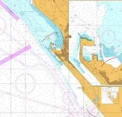 British Admiralty Nautical Chart 3290 Approaches to Pointe Noire