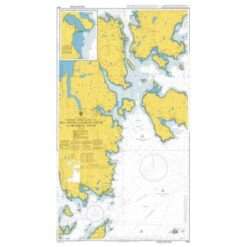 British Admiralty Nautical Chart 3292 Eastern Approaches to Yell Sound, Colgrave Sound and Bluemull Sound
