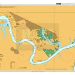 British Admiralty Nautical Chart 3293 Nigeria, Bonny River, Port Harcourt