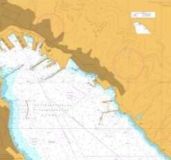 British Admiralty Nautical Chart 3318 Novorossiysk Inner Harbour