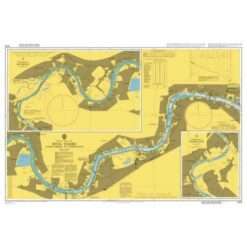 British Admiralty Nautical Chart 3319 River Thames, Tower Bridge to Teddington