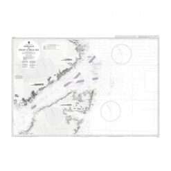 British Admiralty Nautical Chart 3335 Puerto Santa Cruz to Estrecho de Magallanes