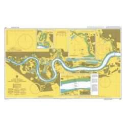 British Admiralty Nautical Chart 3337 River Thames Margaret Ness to Tower Bridge