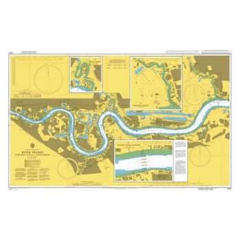 British Admiralty Nautical Chart 3337 River Thames Margaret Ness to Tower Bridge