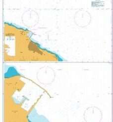 British Admiralty Nautical Chart 3347 Approaches to Al Khums Port