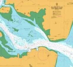British Admiralty Nautical Chart 3363 Zhanjiang Gang, Southern Part
