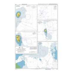 British Admiralty Nautical Chart 3413 Oil and Gas Terminals in Qatar and the United Arab Emirates