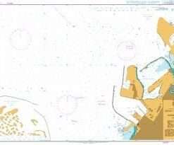 British Admiralty Nautical Chart 3414 Dubai (Dubayy) and Approaches