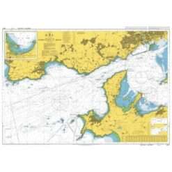 British Admiralty Nautical Chart 3427 Approaches to Brest