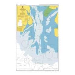British Admiralty Nautical Chart 3433 Approaches to Calabar Sheet 1