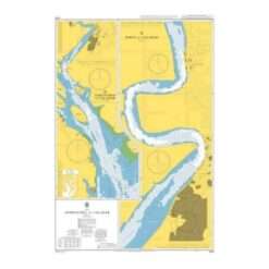 British Admiralty Nautical Chart 3434 Approaches to Calabar Sheet 2