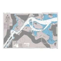 British Admiralty Nautical Chart 3451 New York East River Tallman Island to Queensboro Bridge