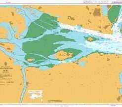 British Admiralty Nautical Chart 3453 Jiulongjiang Kou