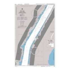 British Admiralty Nautical Chart 3454 New York – Hudson River Hoboken to Edgewater