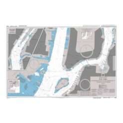 British Admiralty Nautical Chart 3455 Governors Island and the Entrances to Hudson and East Rivers