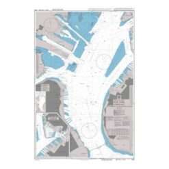 British Admiralty Nautical Chart 3456 New York Upper Bay The Narrows to Governors Island
