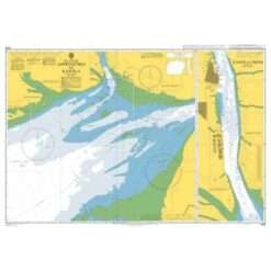 British Admiralty Nautical Chart 3466 Approaches to Kandla