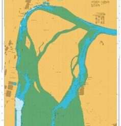 British Admiralty Nautical Chart 3474 Tápi River