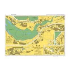 British Admiralty Nautical Chart 3478 Manchester Ship Canal and Upper River Mersey