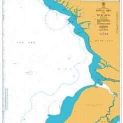 British Admiralty Nautical Chart 3527 Sungai Aika to Selat Muli