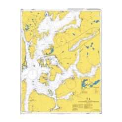 British Admiralty Nautical Chart 3550 Sunnhordlandsfjordene