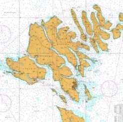 British Admiralty Nautical Chart 3567 Foroyar (Faroe Islands) Northern Part