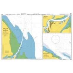 British Admiralty Nautical Chart 3584 Ports on the North East Coast of Sumatera