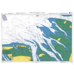 British Admiralty Nautical Chart 3617 Approaches to the Jade and Weser