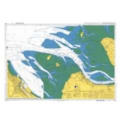 British Admiralty Nautical Chart 3619 The Elbe – Scharhorn Riff to Medemgrund