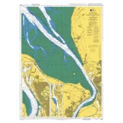 British Admiralty Nautical Chart 3621 The Weser – Robbennordsteert to Nordenham including Bremerhaven