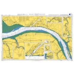 British Admiralty Nautical Chart 3625 The Elbe – Belum to Krautsand