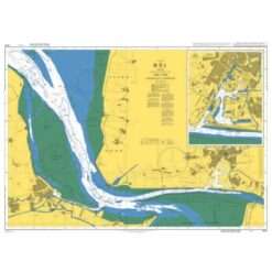 British Admiralty Nautical Chart 3632 The Ems – Dukegat to Pogum